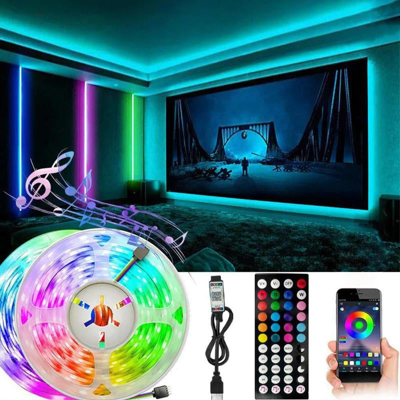 RGB LED Light Bar for Summer Gift, Smart App Control LED Light Bar with 44-Key Remote Control, TV & PC Backlighting for Bedroom, Living Room, Kitchen, Gaming Decorative Night Light